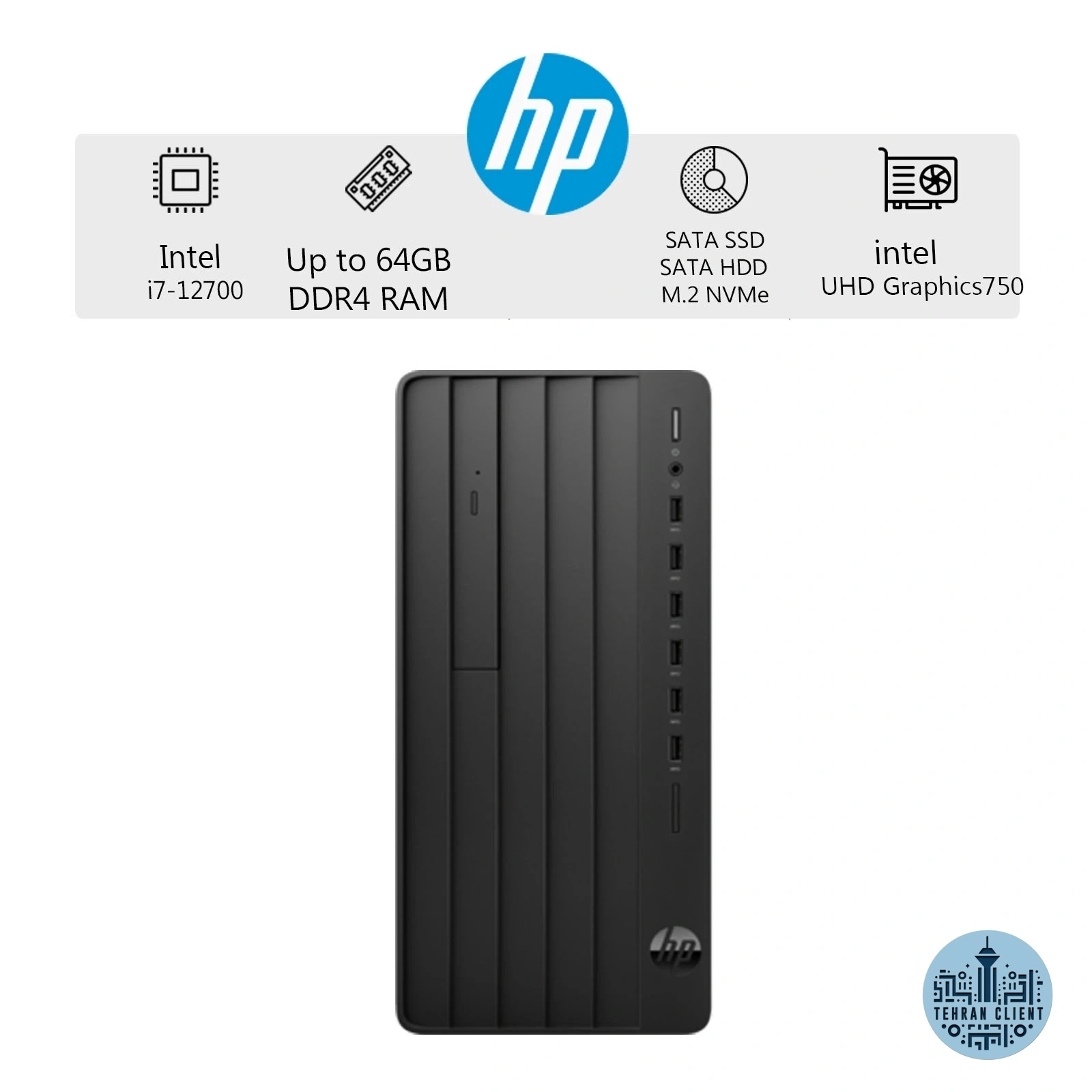 کامپیوتر دسکتاپ (i7-12th gen)HP Pro 288 G9