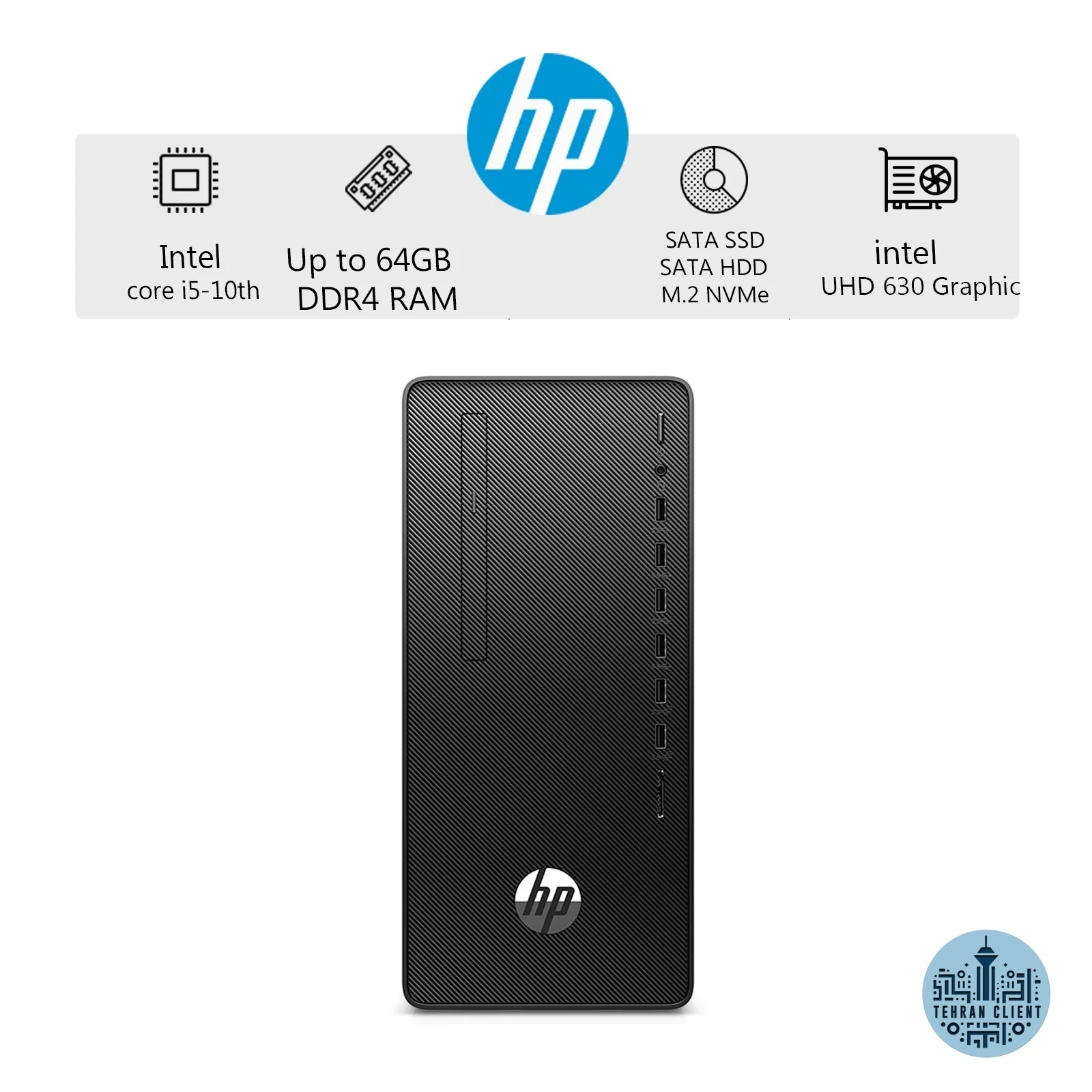 کامپیوتر دسکتاپ (HP 280 Pro G8 (i5-10th Gen