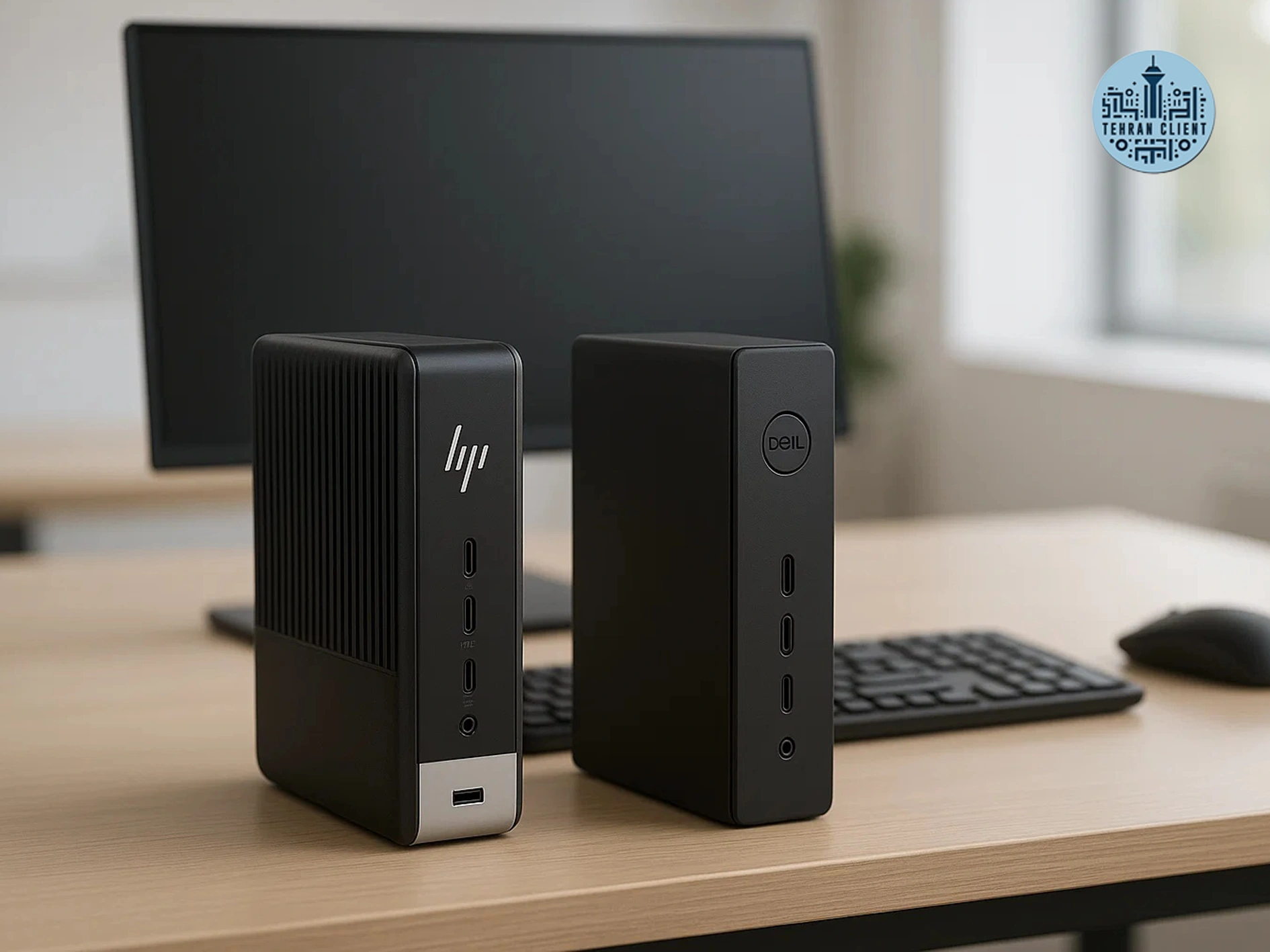 تین کلاینتهای برند DELL , HP